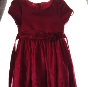 Princess Faith Red Rose Knee Length Dress